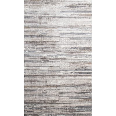 Bashian Mikhala Cream & Grey Contemporary Area Rug