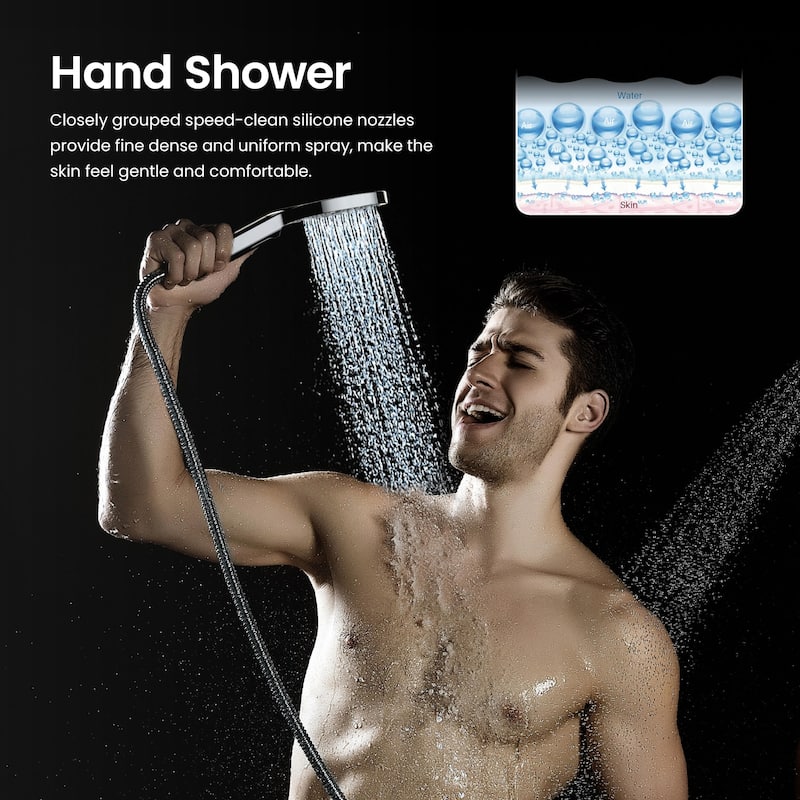 Circular 3 Settings ABS Handheld Shower Head