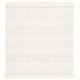 preview thumbnail 3 of 10, SAFAVIEH Handmade Natura Marinka Rustic Boho Fringe Wool Rug 6' Square - Ivory/Grey - Square