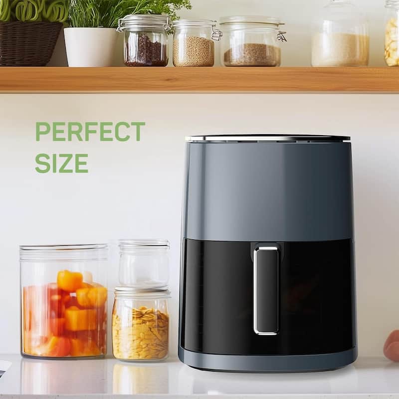 Air Fryer Pro 12-in-1 with 6 QT Capacity, Air Fry, Roast, Reheat, Dehydrate, Bake, Steam, 400°F Max Temperature