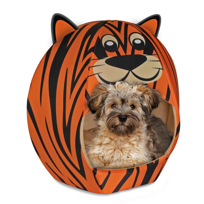 Maccabi Art: Pet Friends Tiger Igloo Animal Bed, Small