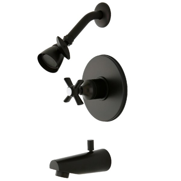 Kingston Brass KB869.ZX Millennium Tub and Shower Trim Package with 1.8 GPM Single Function Shower Head - Brushed Nickel