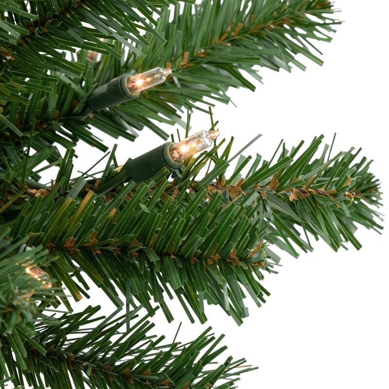 Pre-Lit Dorchester Pine Artificial Christmas Swag - 28" - Clear Lights