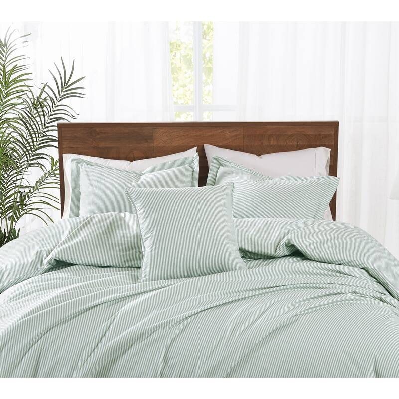 Brooklyn Loom Pinstripe 20x20 Decorative Pillow with Removable Cover