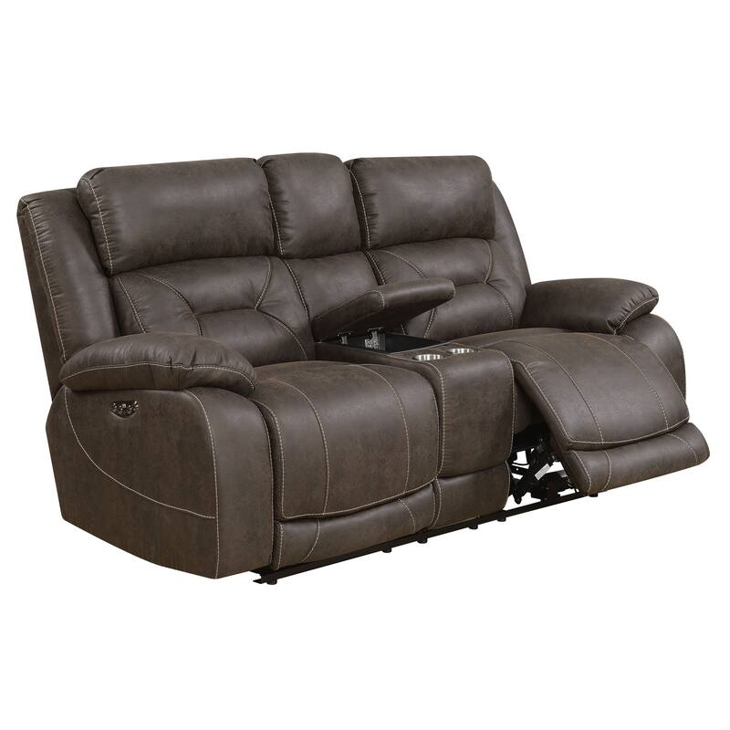 Steve Silver Asbury Power Reclining Loveseat with Console