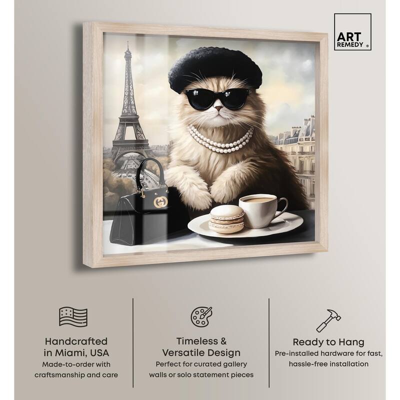 Cat in Paris Treats Shadowbox by Art Remedy