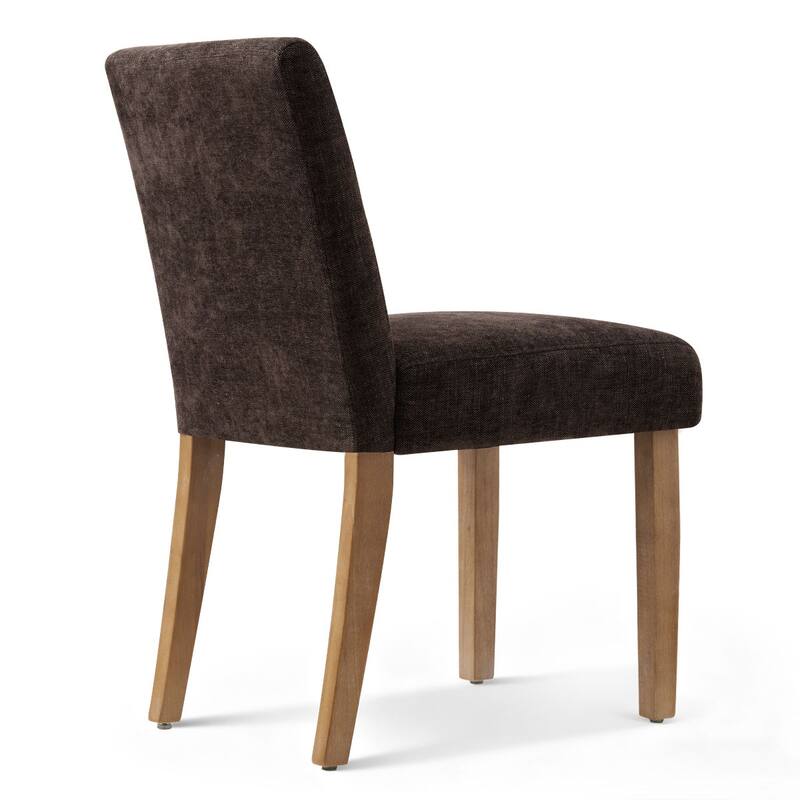 Linen Upholstered Solid Wood Dining Chair (Set of 2)