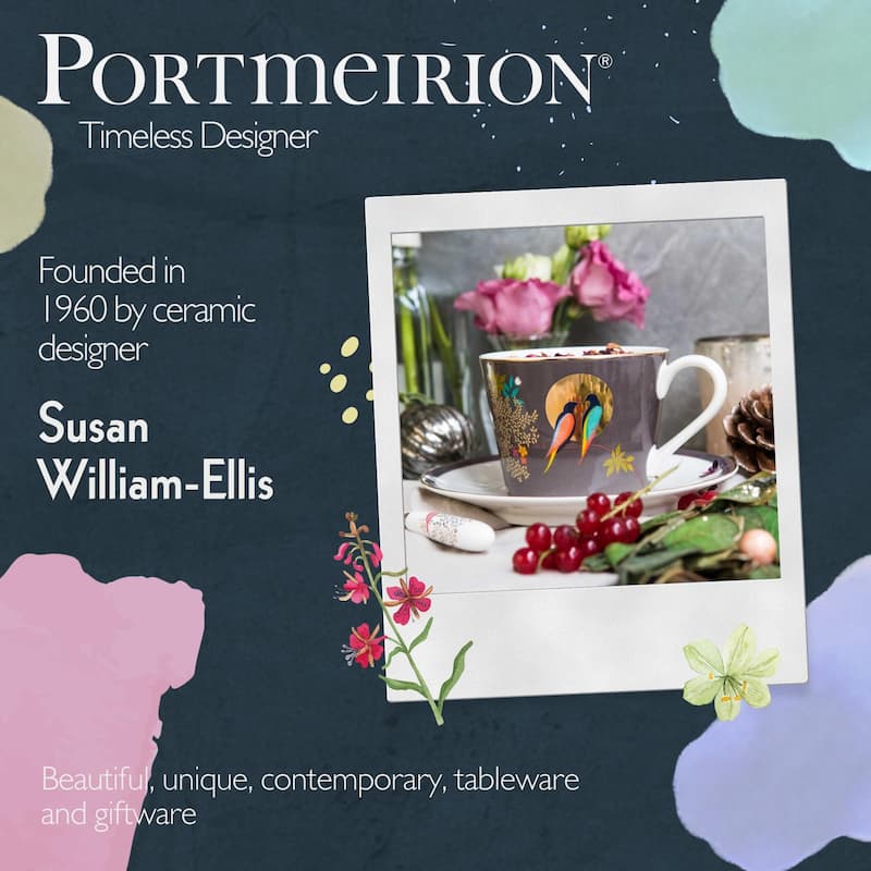 Sara Miller for Portmeirion London Chelsea Teacup and Saucer - 8 oz.