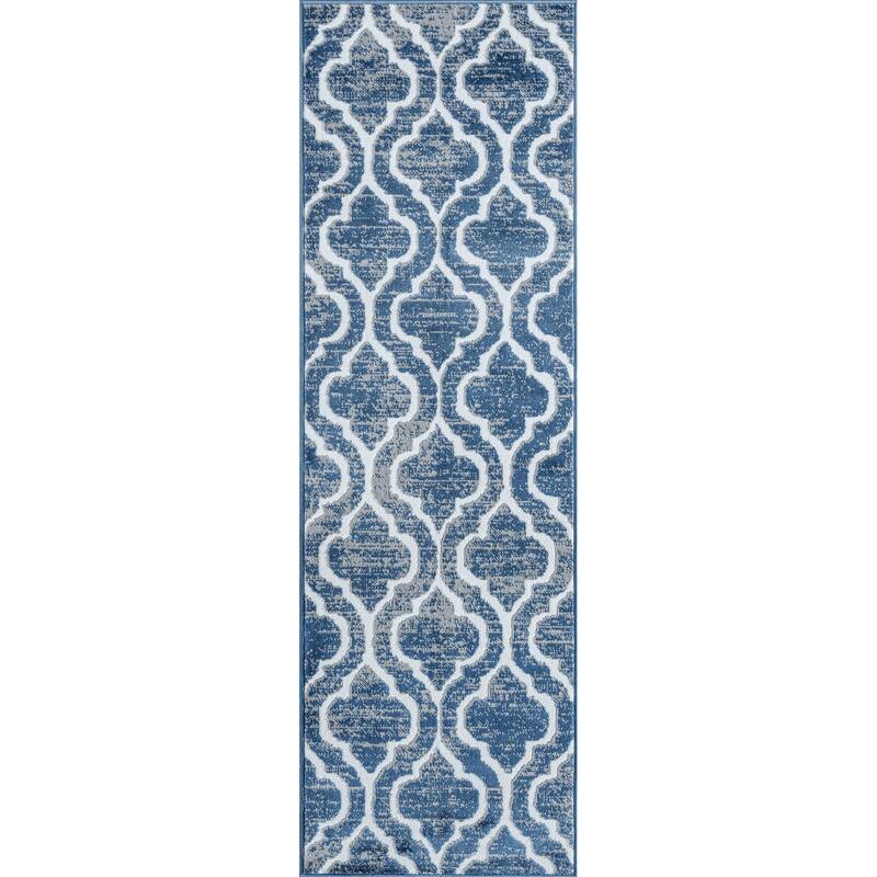 Wyman Farmhouse Geometric Indoor Area Rug