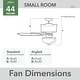 preview thumbnail 7 of 16, Hunter Margo Ceiling Fan w/ LED Light Kit, Handheld Remote - Transitional, Bohemian