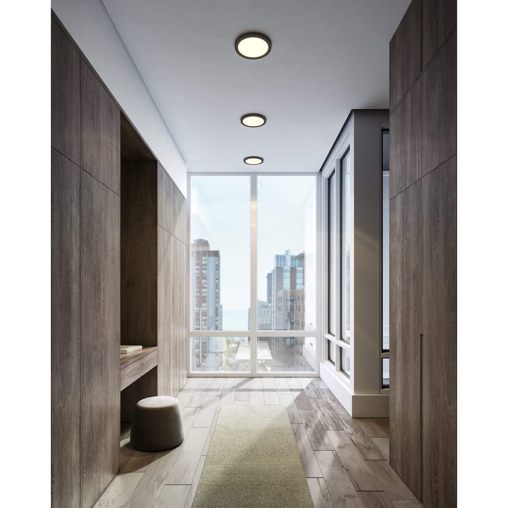 Radiance 12 Inch Round 5CCT Metal Flush Mount - 12 Inch