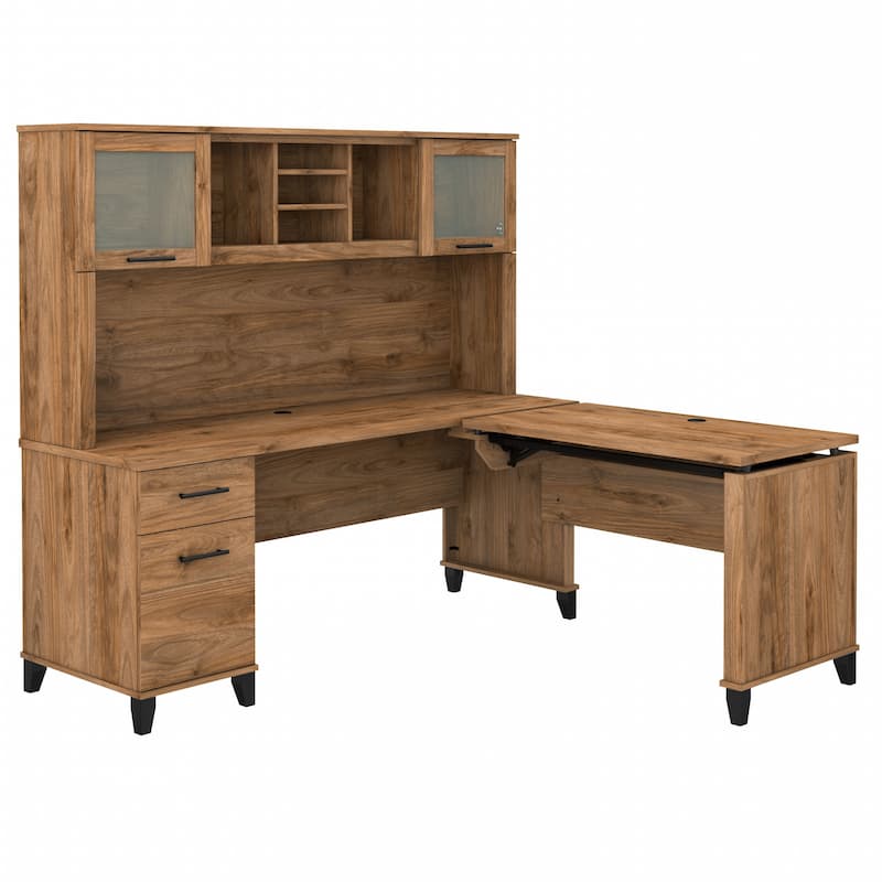 Bush Furniture Somerset 72W 3 Position Sit to Stand Desk