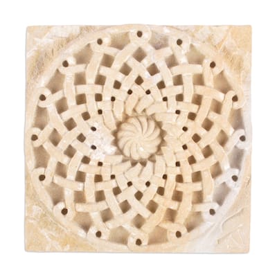 Novica Handmade Infinite Rose Felsite Stone Decorative Accent