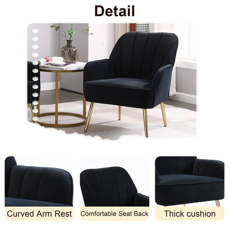Suellyn 25.2-inch Wide Armrest Modern Chair