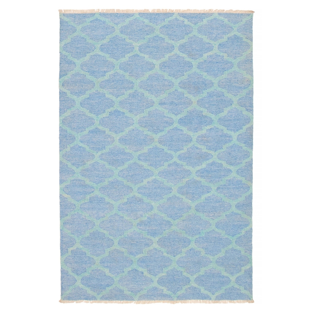 Ankara FW Blue Kilim 5'1" x 8'1" - 5'1 x 8'1