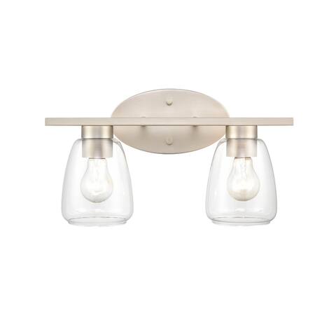 Millennium Lighting 2 Light Vanity Fixture in Multiple Finishes with Clear Glass Shades