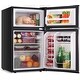 preview thumbnail 14 of 16, 3.2 CU FT Compact Mini Refrigerator Separate Freezer, Small Fridge
