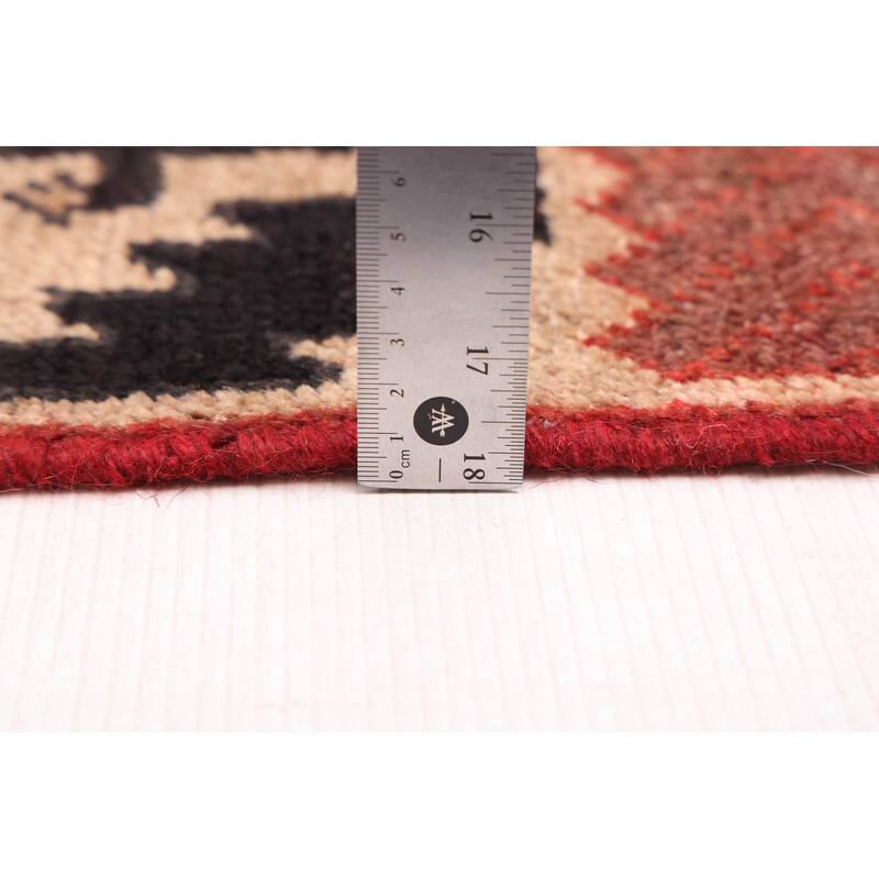 ECARPETGALLERY Hand-knotted Andelz Red Wool Rug - 4'0 x 6'11