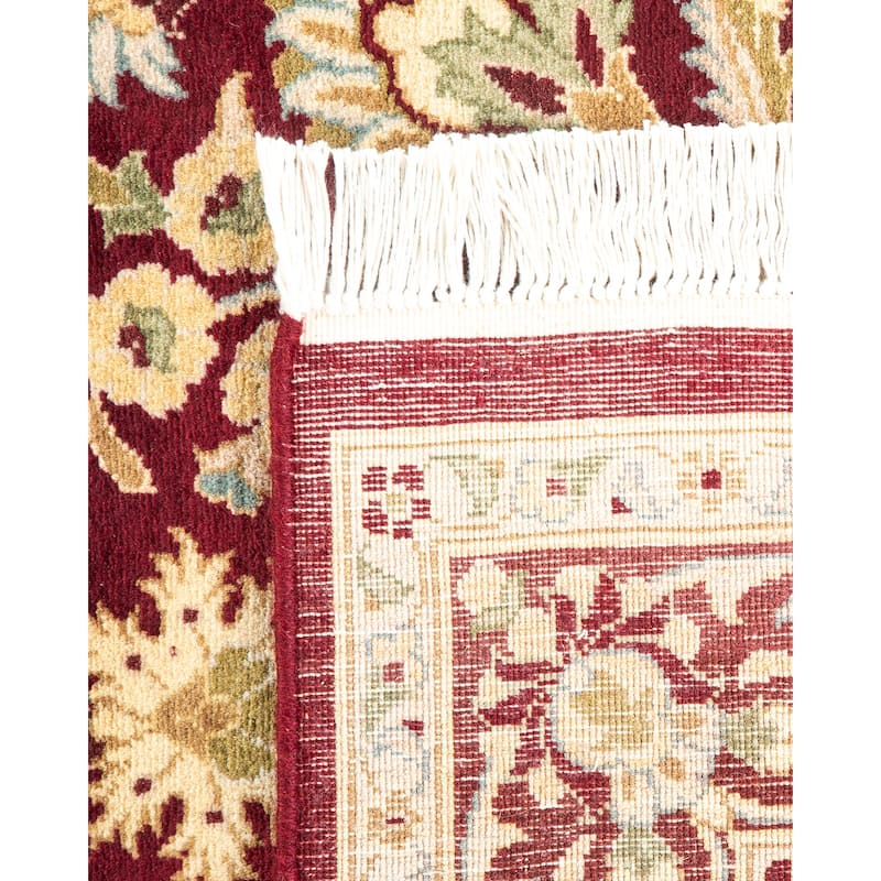 Overton Hand Knotted Wool Vintage Inspired Traditional Mogul Red Area Rug - 3 x 5