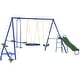 preview thumbnail 6 of 5, Swing Set 5 in 1 Heavy-Duty A-Frame Stand Outdoor Playset