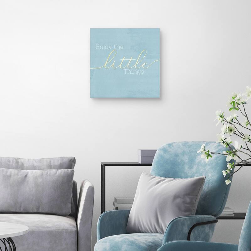 Enjoy the Little Things by CAD Designs Canvas Art Print