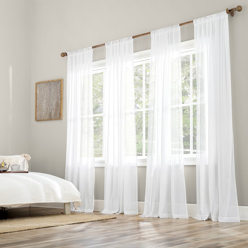 Archaeo Cotton Sheer Curtain, Single Panel
