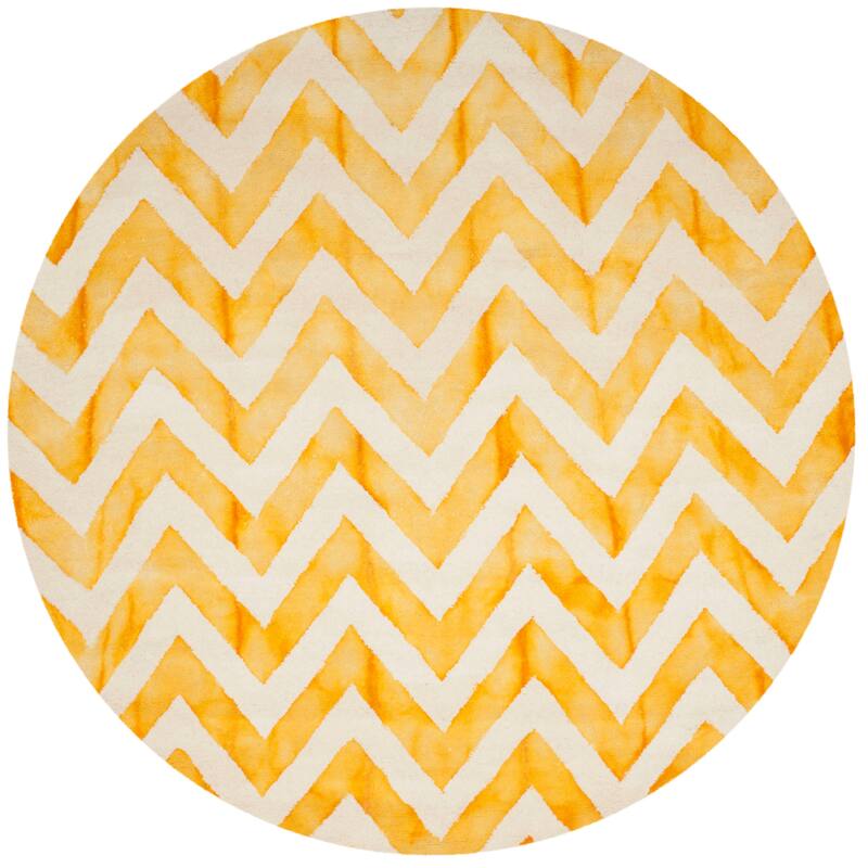SAFAVIEH Dip Dye Erkhild Hand-tufted Wool Chevron Area Rug