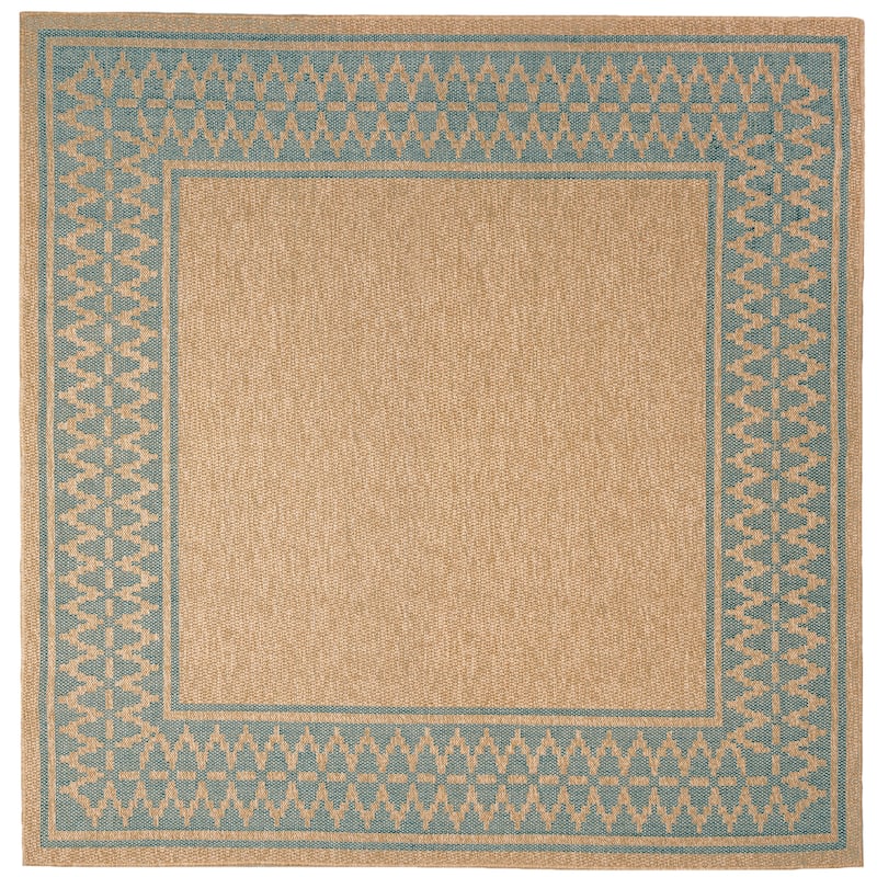 Liora Manne Sahara Diamond Border Indoor/Outdoor Rug