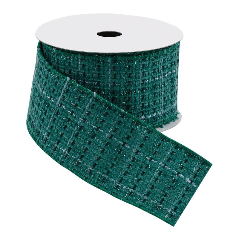 Tattersall Plaid Wired Ribbon 2.5" x 5 Yds. - N/A