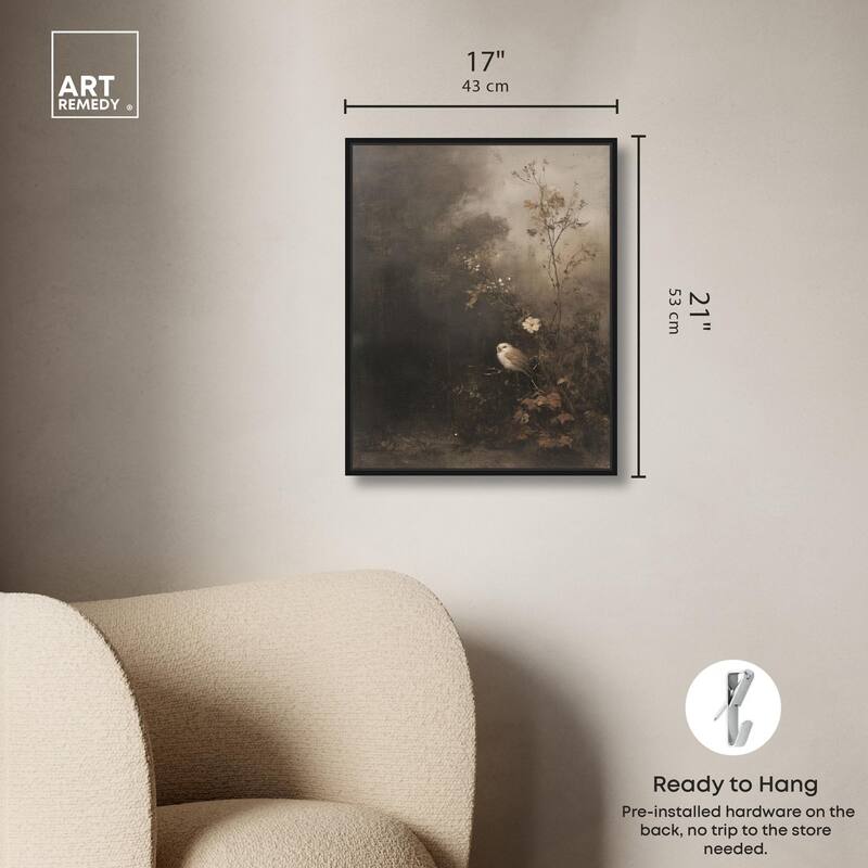 Owl in the Shadows II Canvas by Art Remedy