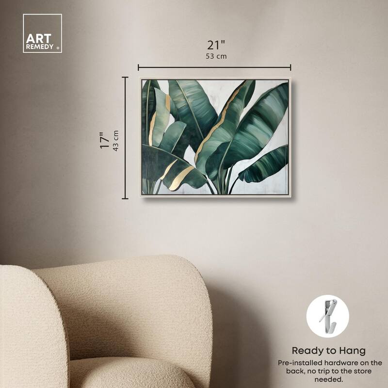 Jungle Jewel Jade I Canvas by Art Remedy