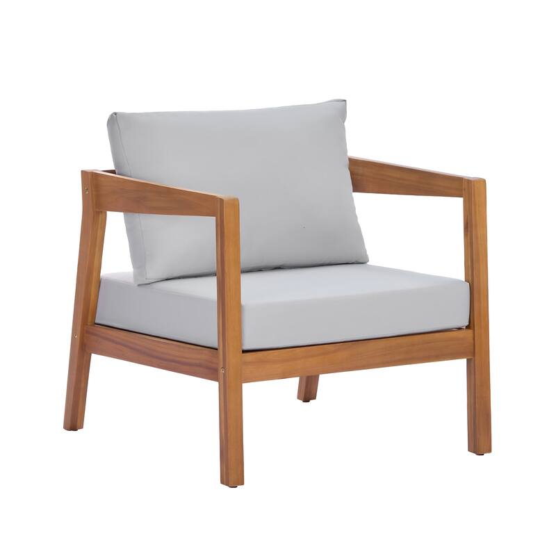 Christopher Knight Home Thalia Acacia Wood Outdoor Lounge Chair