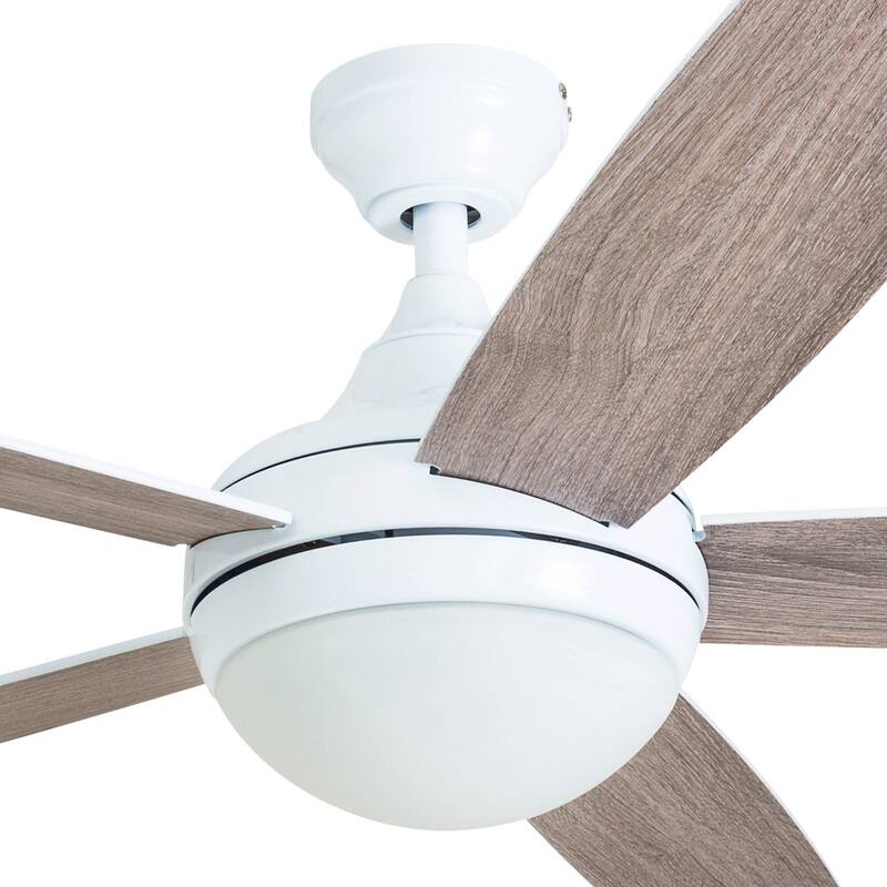 Copper Grove Mills 52-inch Modern White LED Ceiling Fan with Remote
