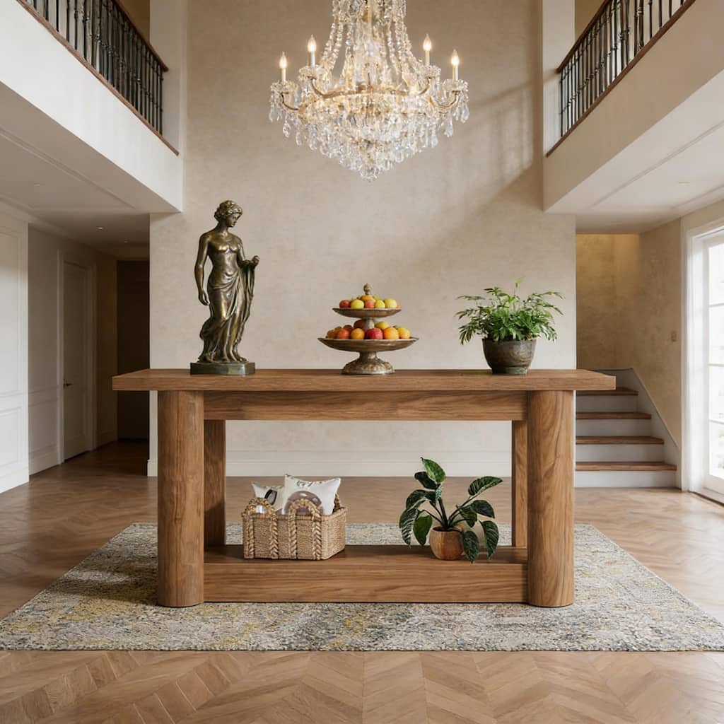 Entryway Table, 2-Tier Console Table, Sofa Table