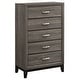 preview thumbnail 10 of 19, Watson Transitional Panel Grey Oak Bedroom Set