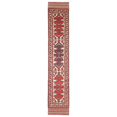 Teimani Beige Rug 2'5" x 12'3" - 2'5 x 12'3