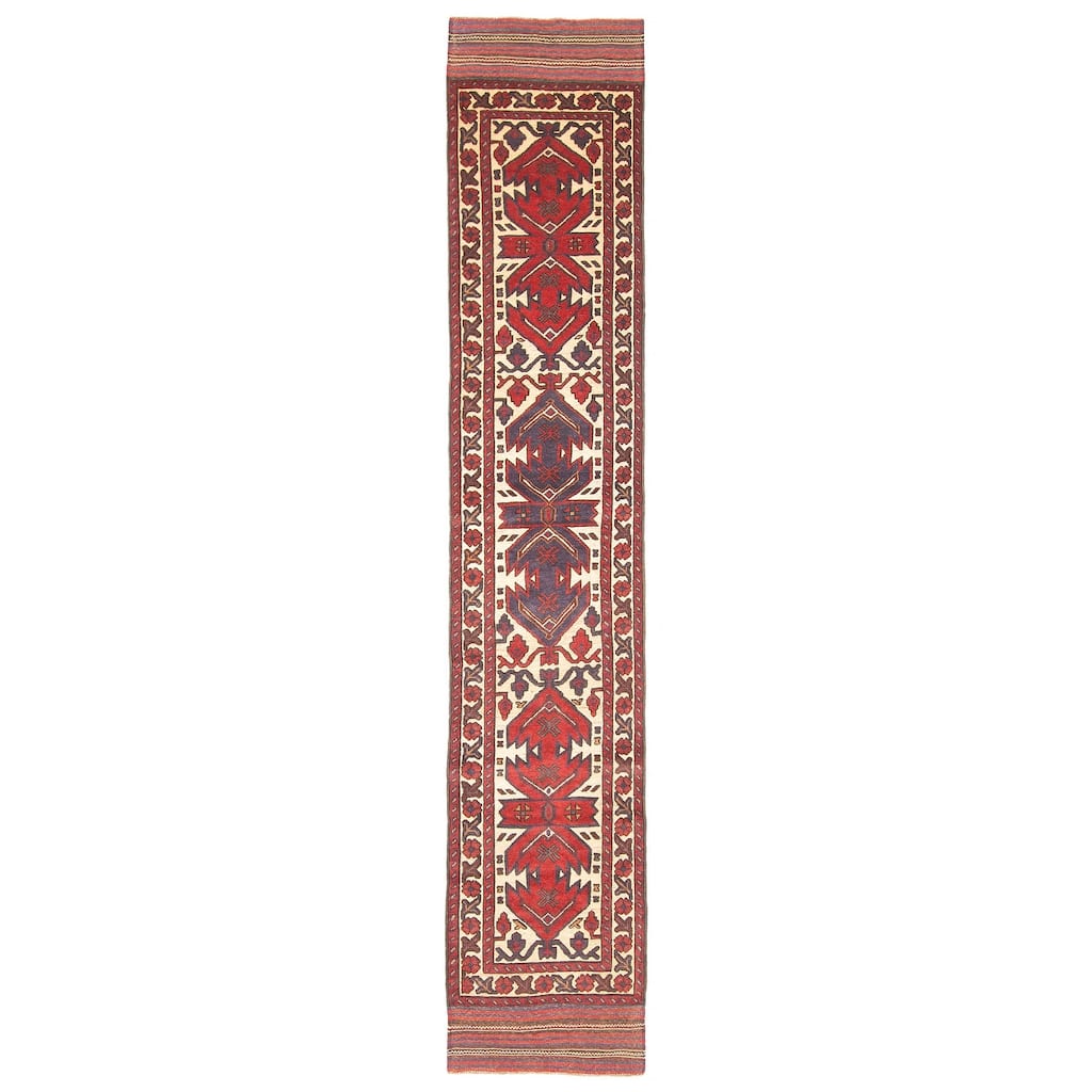 Teimani Beige Rug 2'5" x 12'3" - 2'5 x 12'3