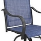 preview thumbnail 21 of 20, Patio Festival 3-Piece Outdoor Metal Bar Height Swivel Bistro Set