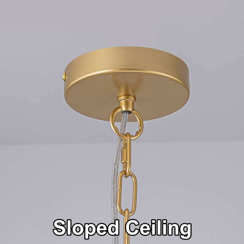 Starsky 4-light Rattan Hand-Woven Hemp Rope Chandelier