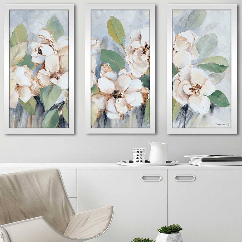 "Modern Fleurs" 3 Piece Print on Acrylic