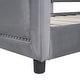 preview thumbnail 32 of 31, Twin Size Platform Bed Upholstered Bed Wooden Kids Bed with Headboard