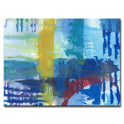 'Primary Underwater Oasis' Canvas Art Print