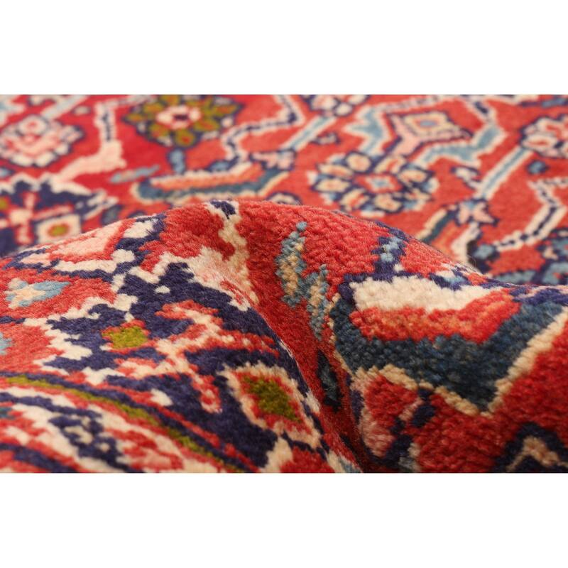 ECARPETGALLERY Hand-knotted Andelz Red Wool Rug - 3'3 x 9'3