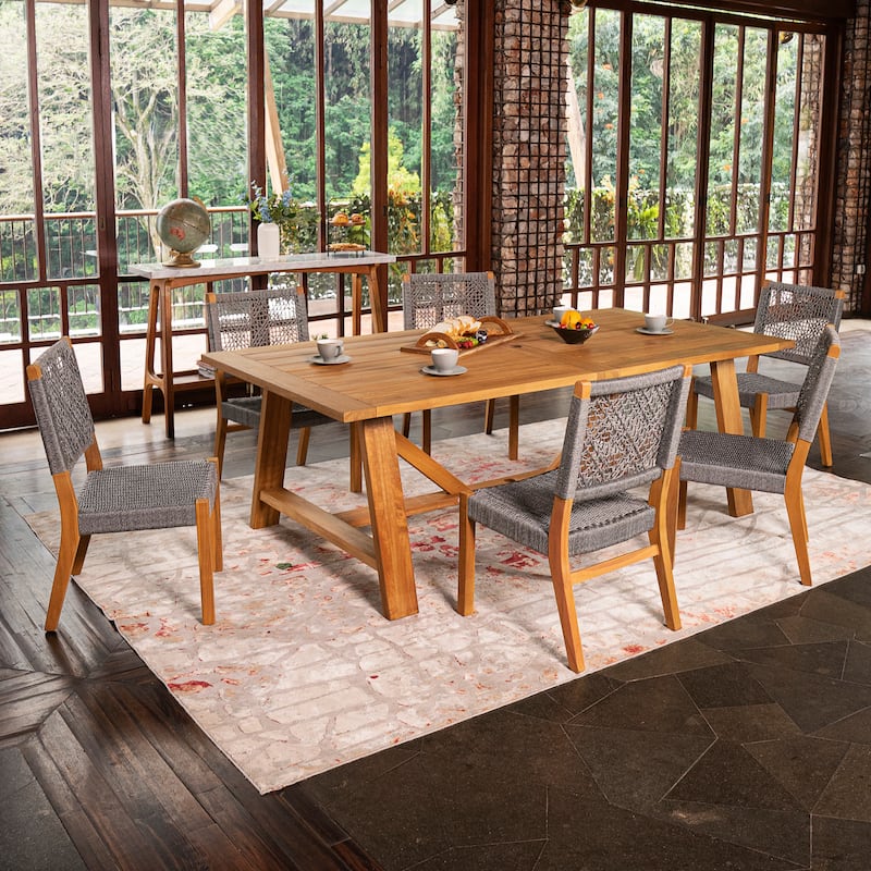 Cambridge Casual Finley Teak Dining Chair Set of 2