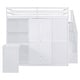 preview thumbnail 5 of 9, Multi-Functional Full Size Bunk Bed with Transformative Wardrobe Space, Integrated Workspace and Shelves, Space-saving, White