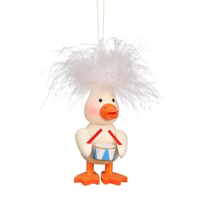 3" Christian Ulbricht Ducky with Drum Easter Ornament