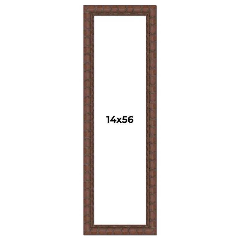 14x56 Frame Pewter Solid Wood Picture Frame Width 1.625 Inches | Interior Frame Depth 0.6875 Inches