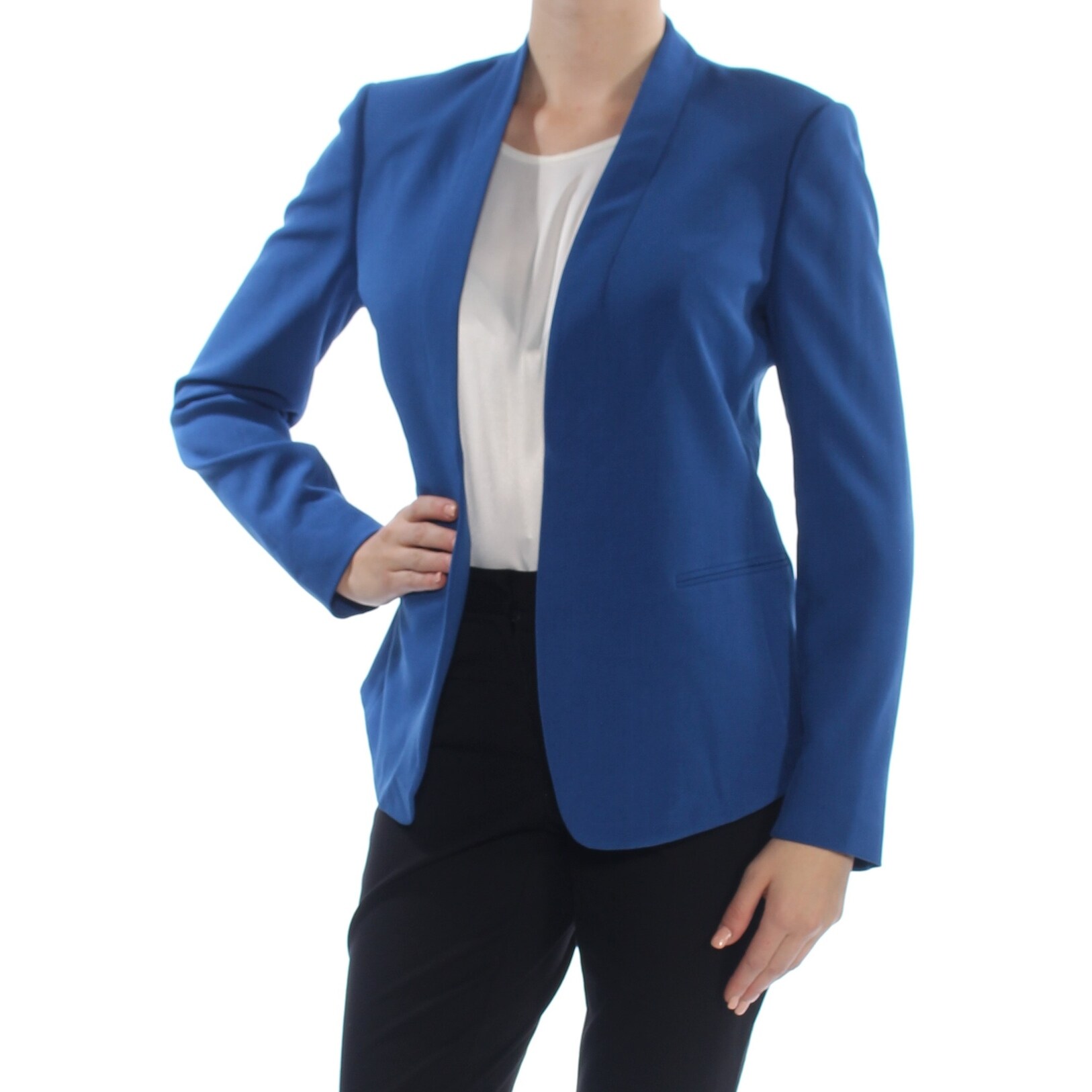 Shop Anne Klein Womens Blue Blazer Wear To Work Jacket Size 10