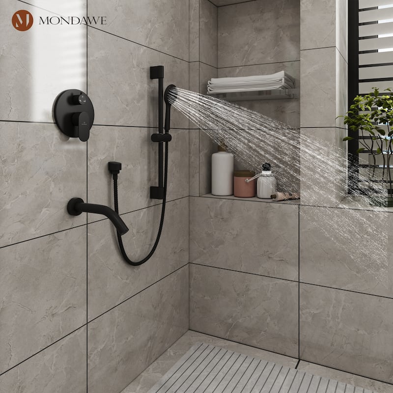 Retro Series 9 in. Rain Wall Mount Dual Shower Heads with 1.8 GPM