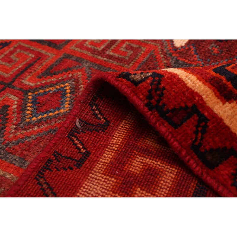 ECARPETGALLERY Hand-knotted Melis Vintage Black, Red Wool Rug - 5'2 x 7'2